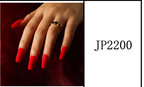 Ongles Coffin Longue – Rouge Brillant (JP2200)