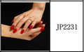 Ongles Coffin Longue – Rouge profond Mat (JP2231)