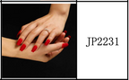 Ongles Coffin Longue – Rouge profond Mat (JP2231)