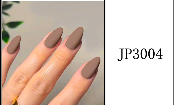 Ongles Amande Longue – Taupe greige Mat (JP3004)