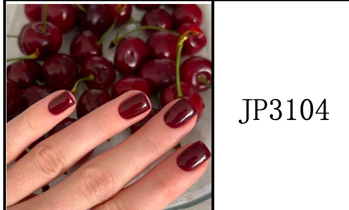 Ongles Ronde Courte – Bordeaux / Lie-de-vin Brillant (JP3104)