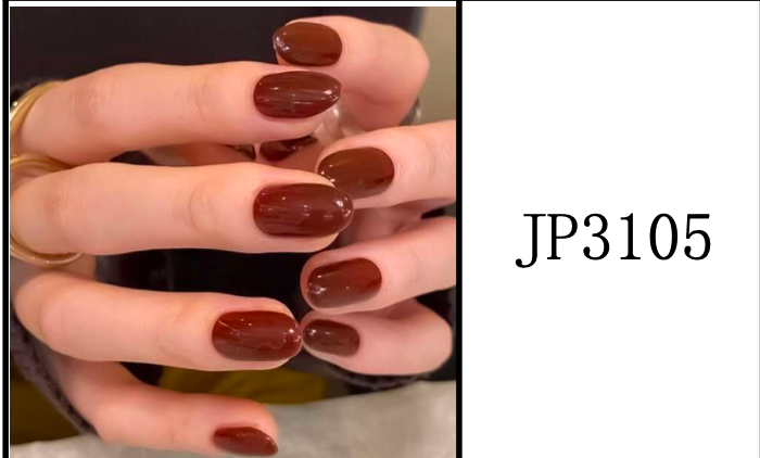 Ongles Ronde Courte – Chocolat Brillant (JP3105)