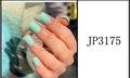 Ongles Carrée Courte – Vert menthe / Sauge clair Mat (JP3175)