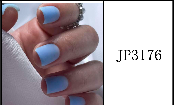 Ongles Carrée Courte – Bleu pervenche Mat (JP3176)