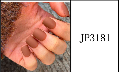 Ongles Carrée Courte – Caramel / Toffee Mat (JP3181)