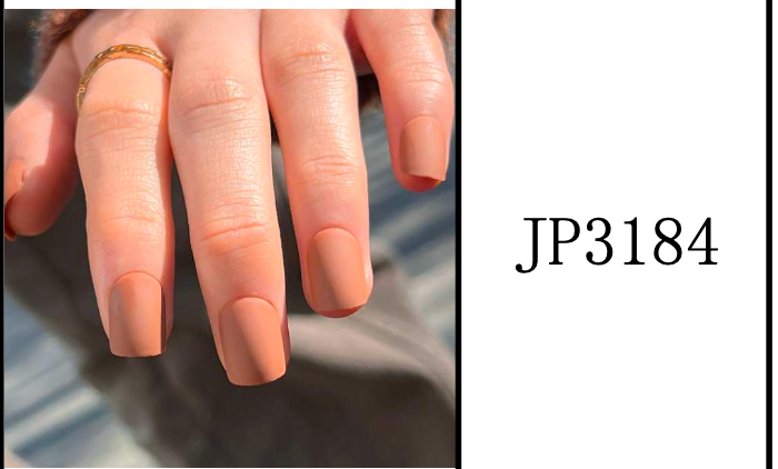 Ongles Carrée Courte – Terracotta / Brun pêche Mat (JP3184)