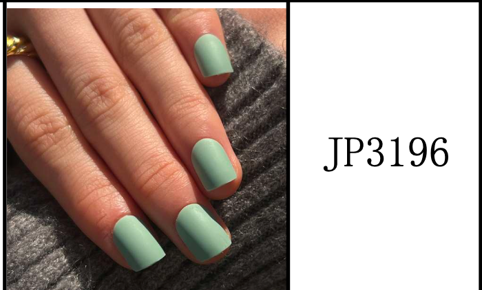 Ongles Carrée Courte – Vert menthe Mat (JP3196)